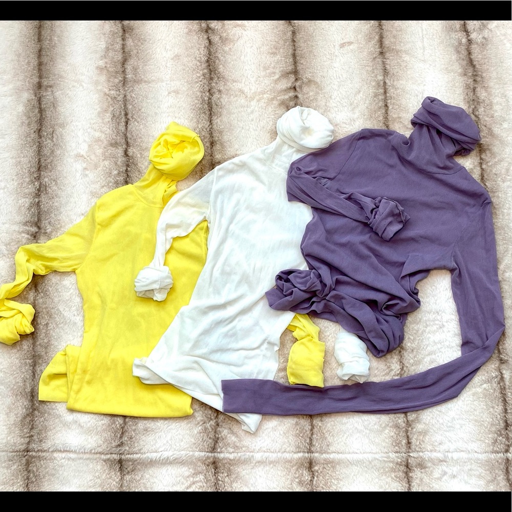 Sweater Roll High Neck Baselayer Long Sleeves Thing super stretch Sweater blouse
